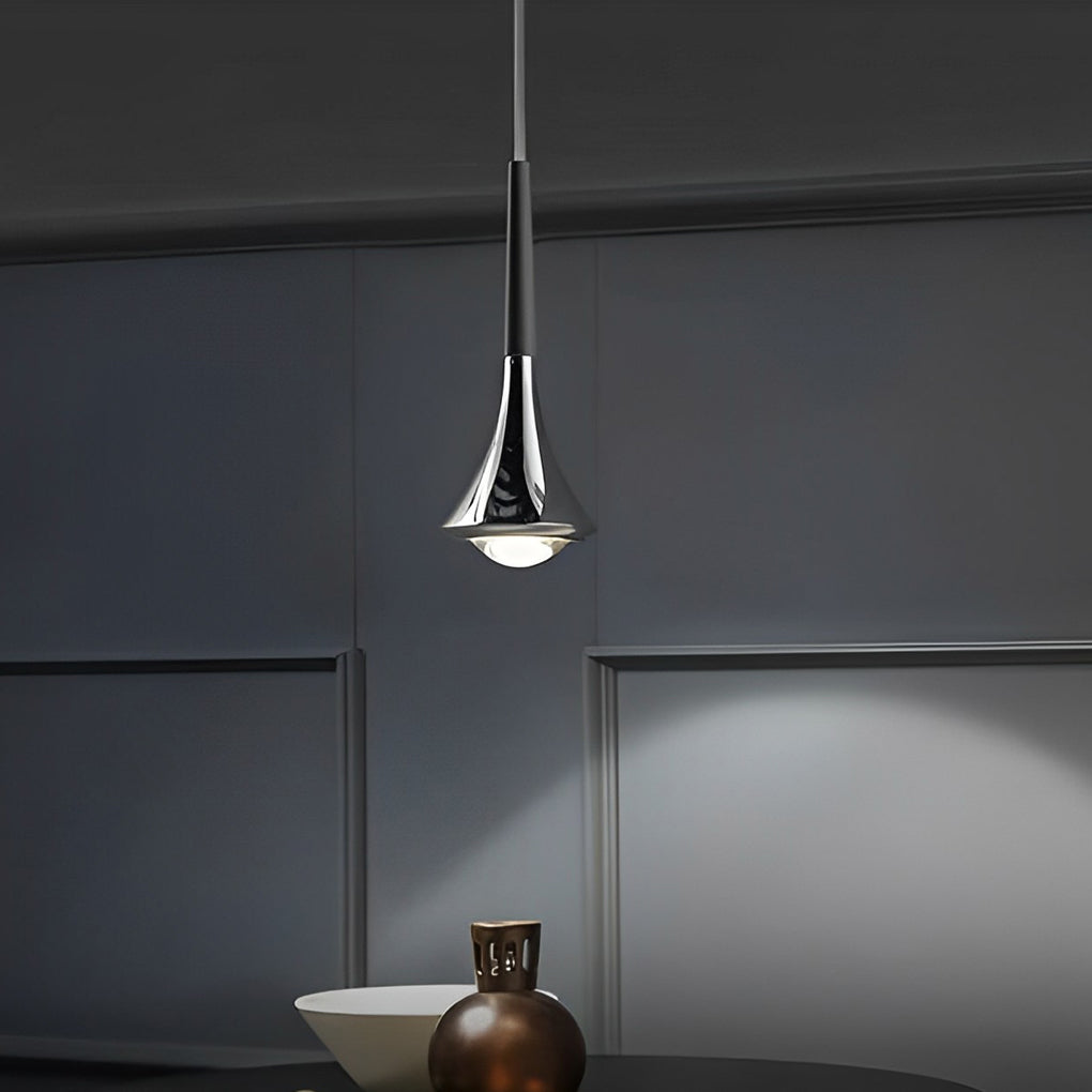 1-Licht Wasser Tropfen Metall LED Nordic Treppen Pendelleuchte
