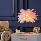 Aurora Feather Lamp – Elegante Zachte Gloed Verlichting voor Huis & Decoratie