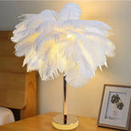 Aurora Feather Lamp – Elegante Zachte Gloed Verlichting voor Huis & Decoratie
