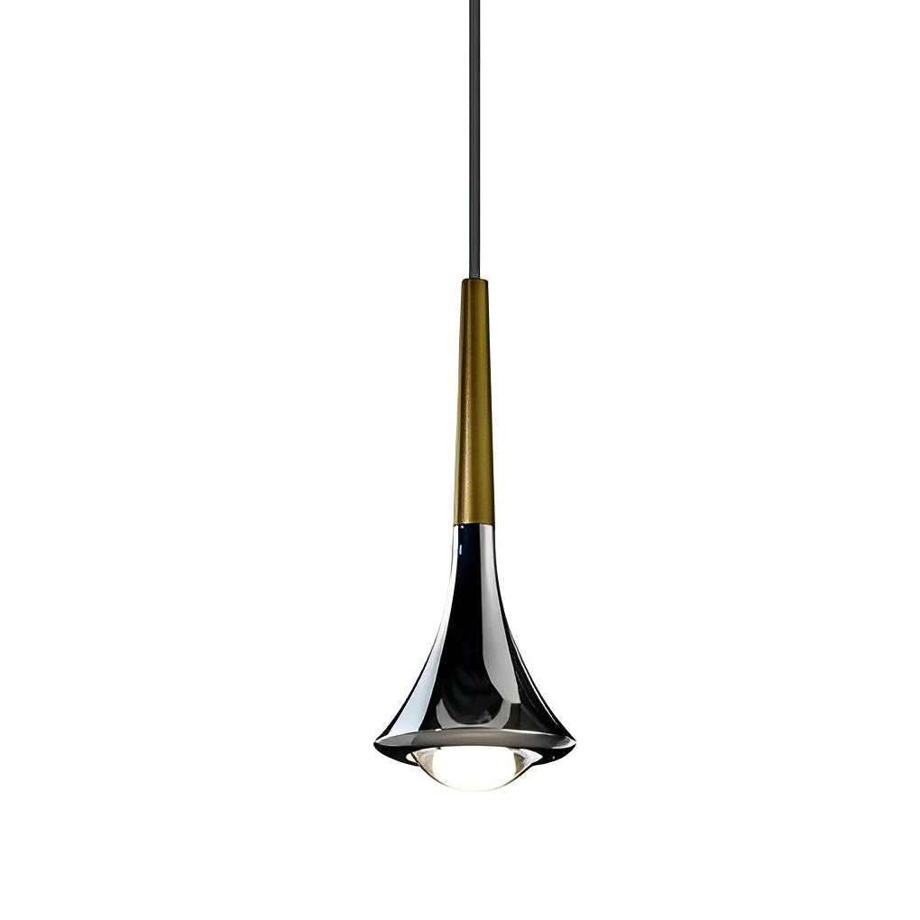 1-Licht Wasser Tropfen Metall LED Nordic Treppen Pendelleuchte