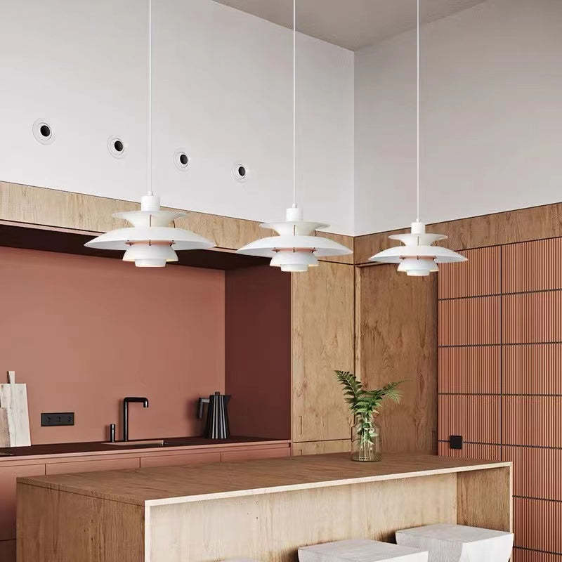 Morandi modern LED függesztett lámpa árnyékolóval