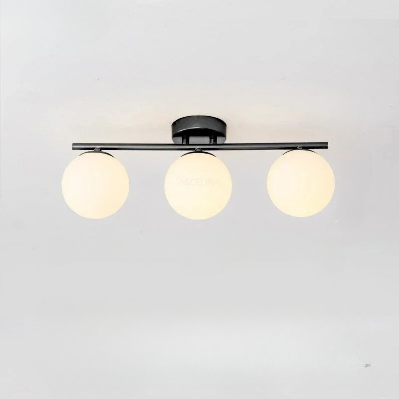 Nordic LED üveg mennyezeti lámpa – Elegáns fehér gömb minden térhez