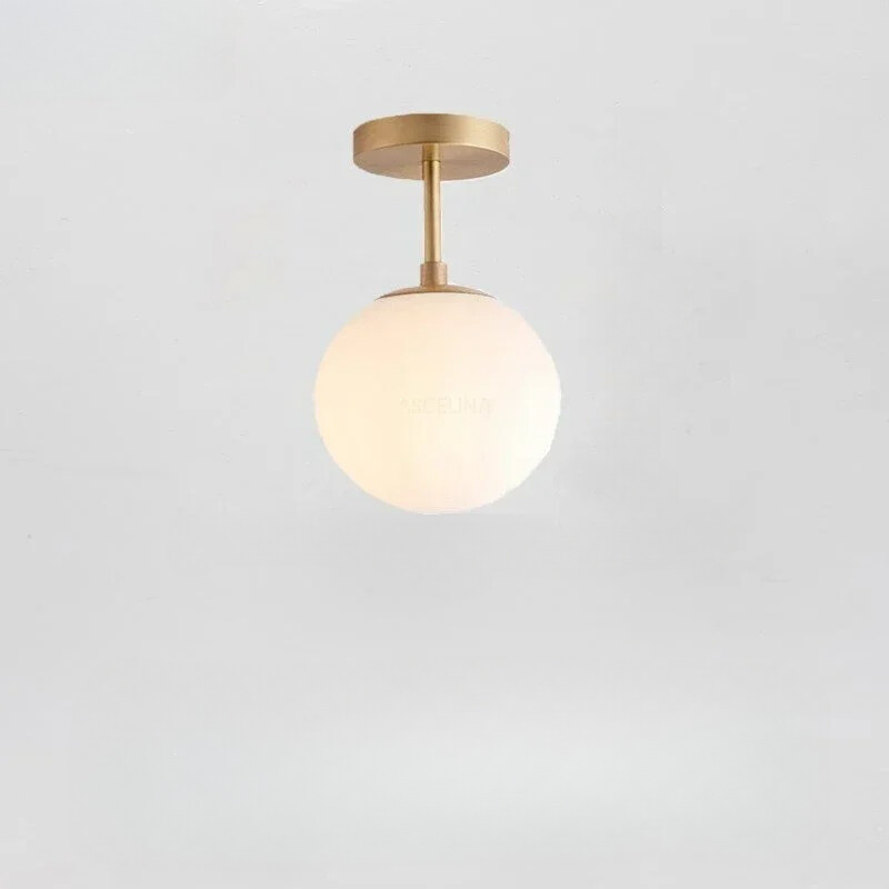 Nordic LED üveg mennyezeti lámpa – Elegáns fehér gömb minden térhez