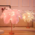 Aurora Feather Lamp – Elegante Zachte Gloed Verlichting voor Huis & Decoratie