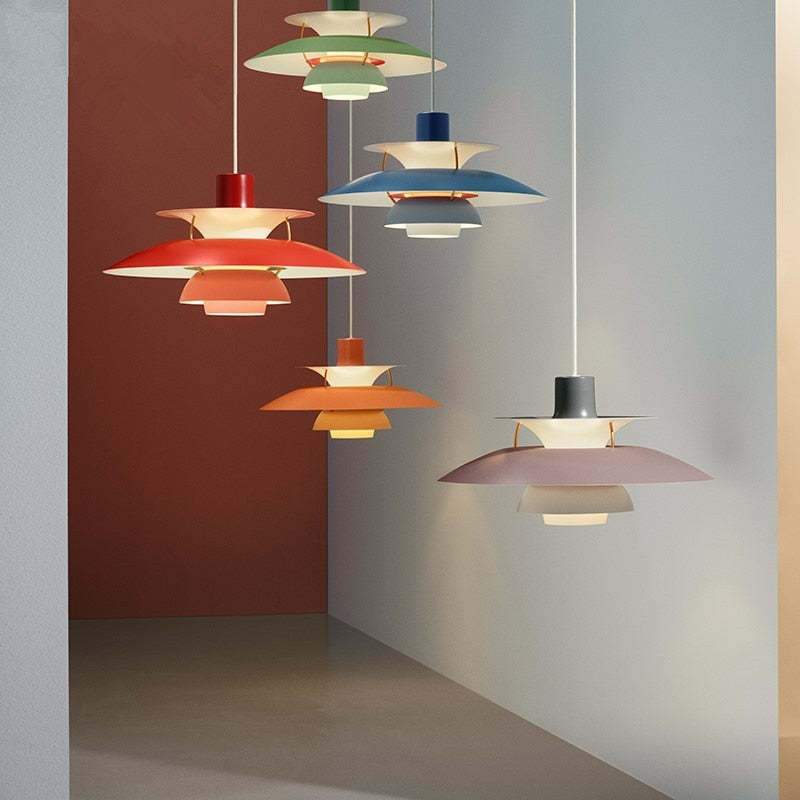 Morandi modern LED függesztett lámpa árnyékolóval
