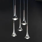 1-Licht Wasser Tropfen Metall LED Nordic Treppen Pendelleuchte