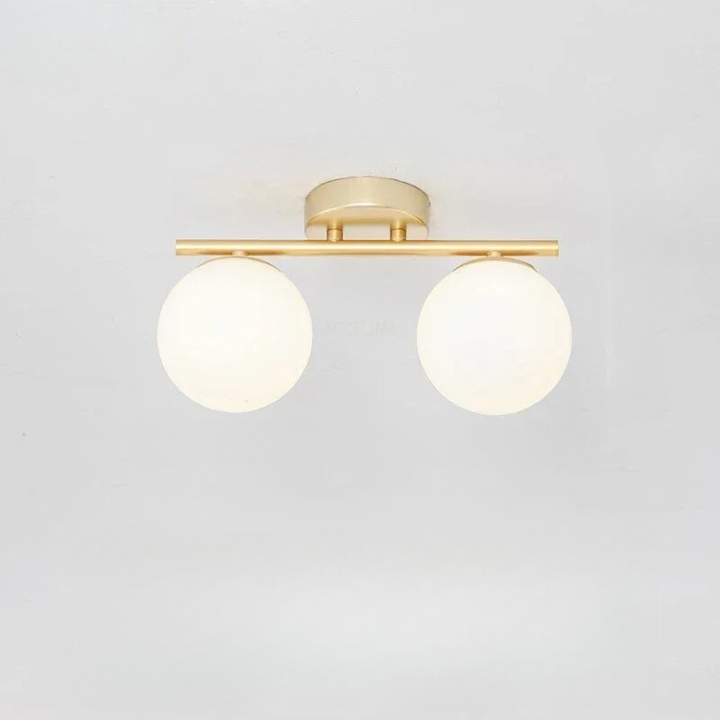Nordic LED üveg mennyezeti lámpa – Elegáns fehér gömb minden térhez