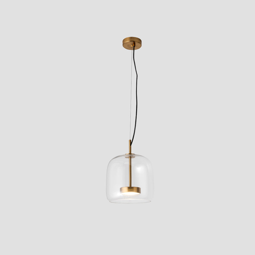 Hailie Retro LED függőlámpa Arany Borostyán Fém Üveg Hálószobai lámpa