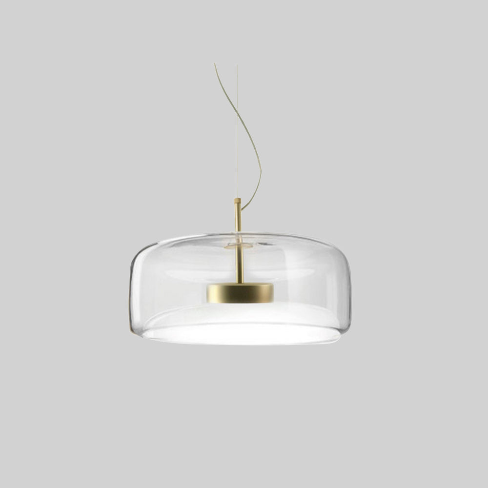 Hailie Retro LED függőlámpa Arany Borostyán Fém Üveg Hálószobai lámpa