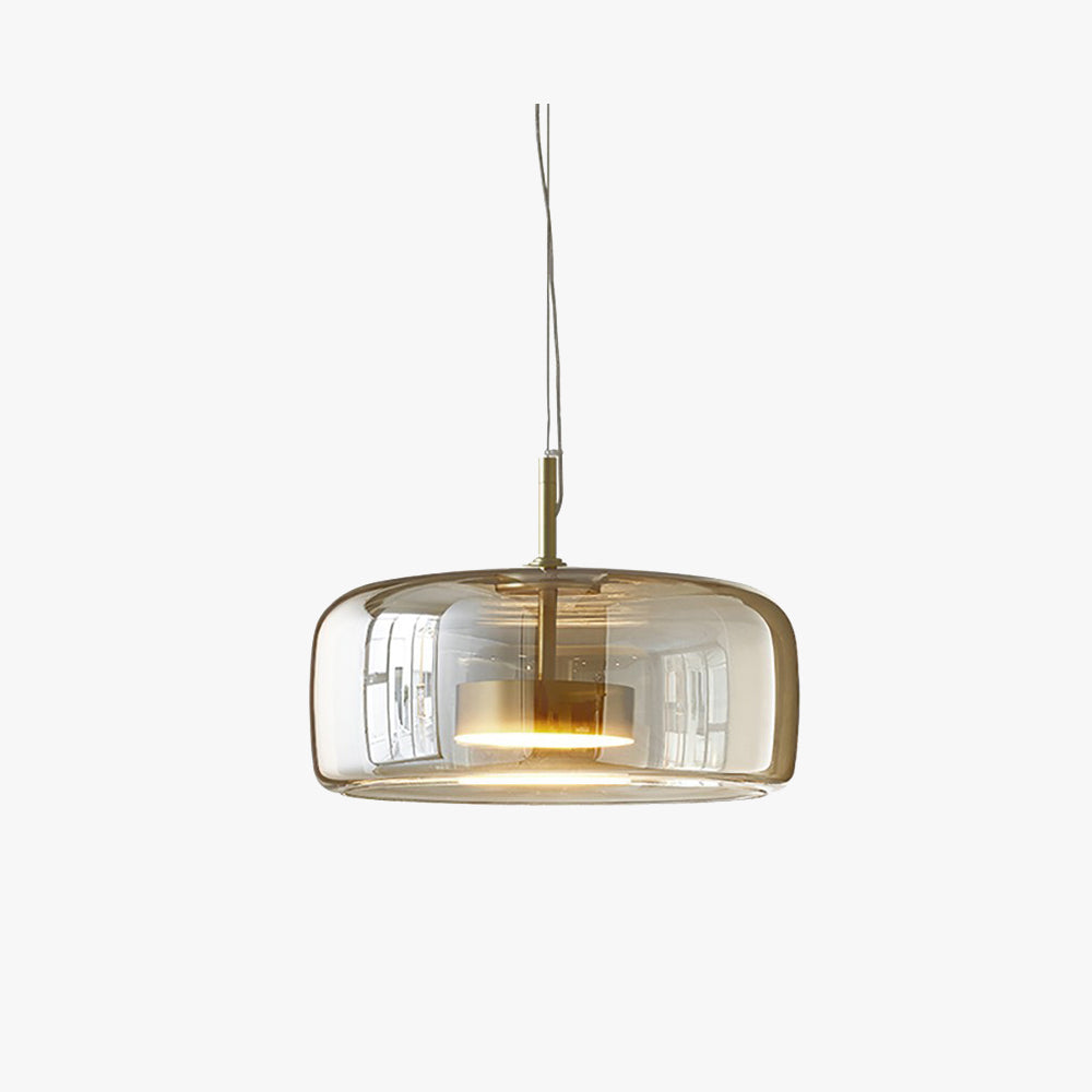 Hailie Retro LED függőlámpa Arany Borostyán Fém Üveg Hálószobai lámpa