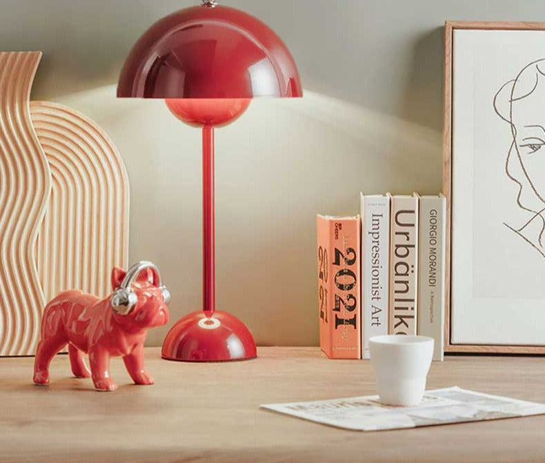Esthetische Mid Century Paddestoellamp