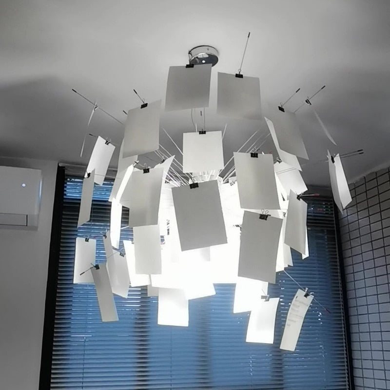 DIY Világítás Ingo Maurer Zettel Csillár: Személyre szabott világítás