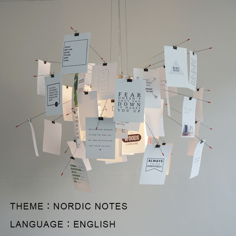 DIY Verlichting Ingo Maurer Zettel Chandelier: Gepersonaliseerde Verlichting
