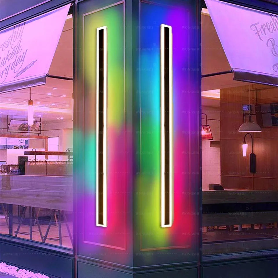 Falra szerelhető LED lámpa vízálló kültéri/beltéri (RGB)