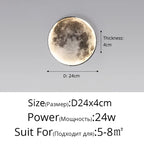 Moon LED Wall Light – Modern Wall Lamp for Bedroom, Living Room, and Hallway