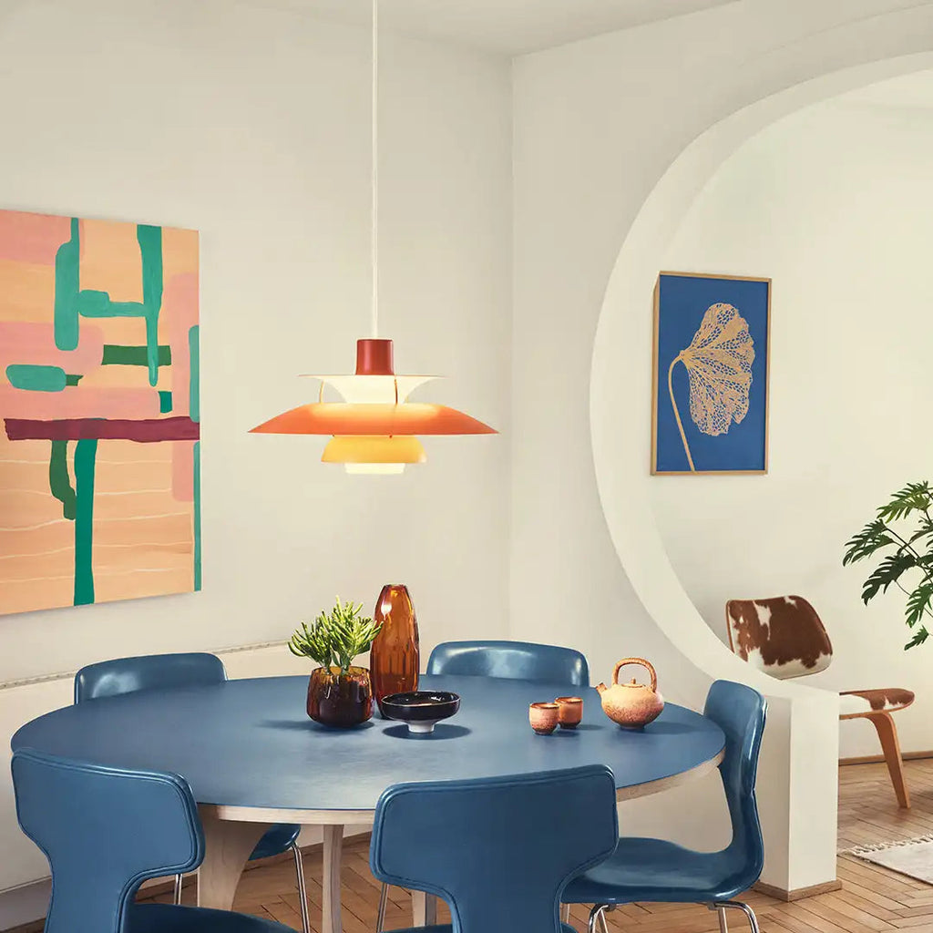 Lámpara de techo LED moderna redonda - regulable y duradera - iluminación elegante para sala de estar, comedor y oficina