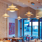Lámpara de techo LED moderna redonda - regulable y duradera - iluminación elegante para sala de estar, comedor y oficina
