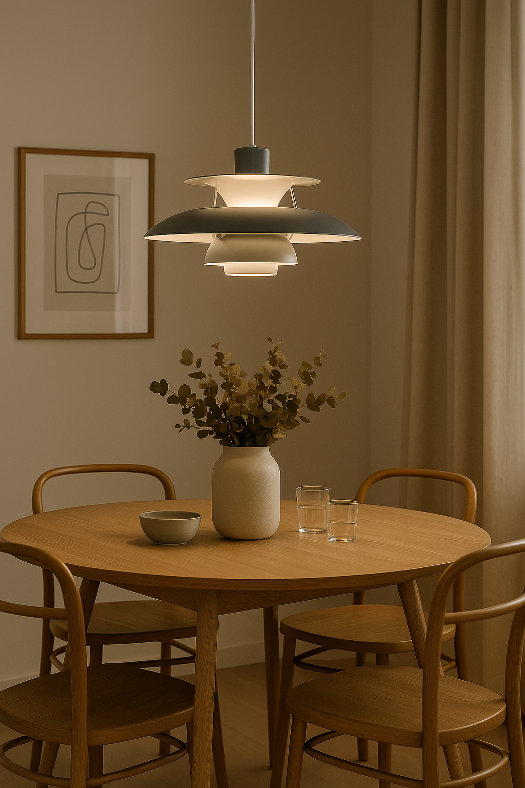 Modern LED mennyezeti lámpa kerek - állítható fényerő & tartós - stílusos világítás nappaliba, étkezőbe és irodába