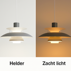 Lámpara de techo LED moderna redonda - regulable y duradera - iluminación elegante para sala de estar, comedor y oficina