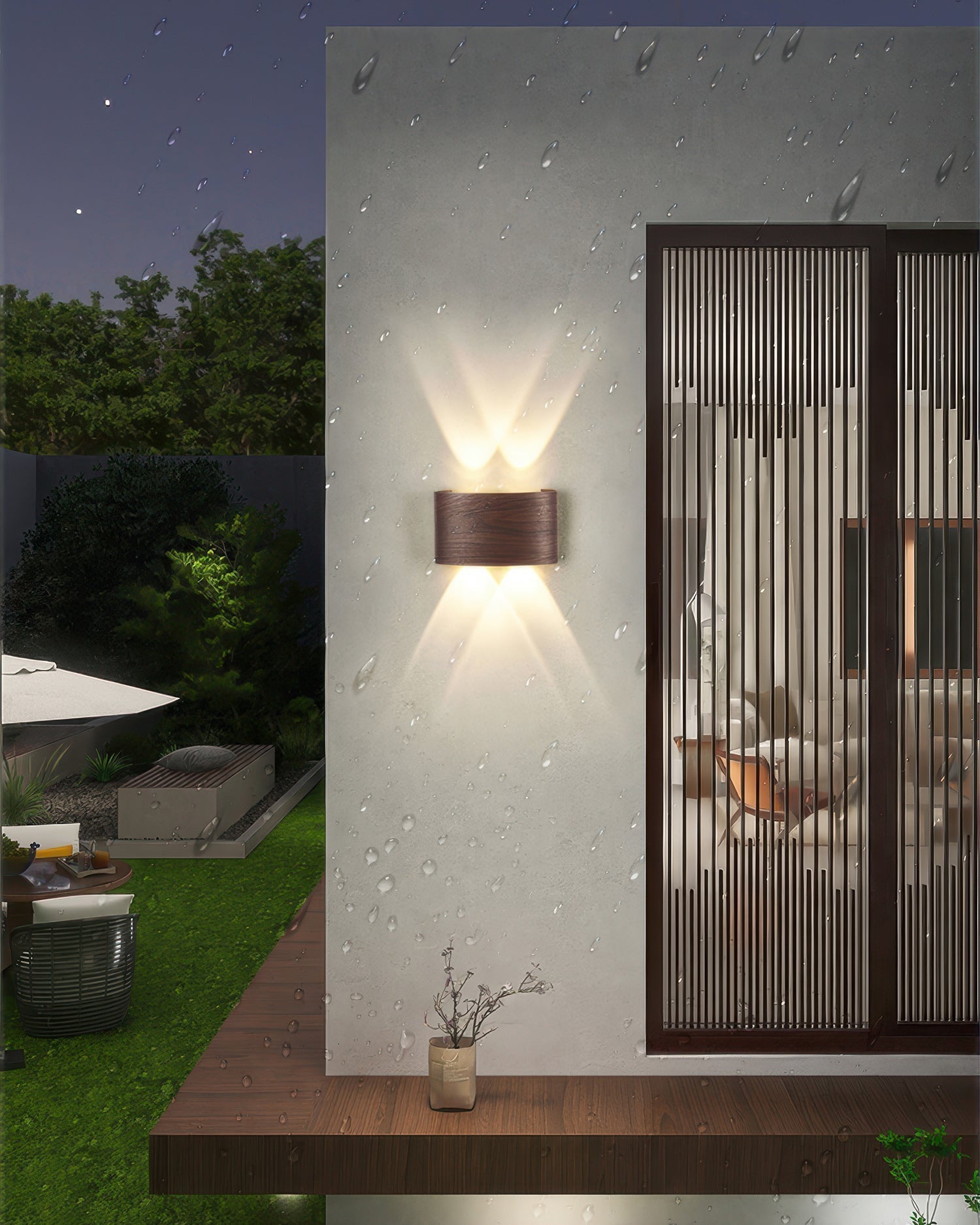 Lumina Woodgrain LED fali lámpa