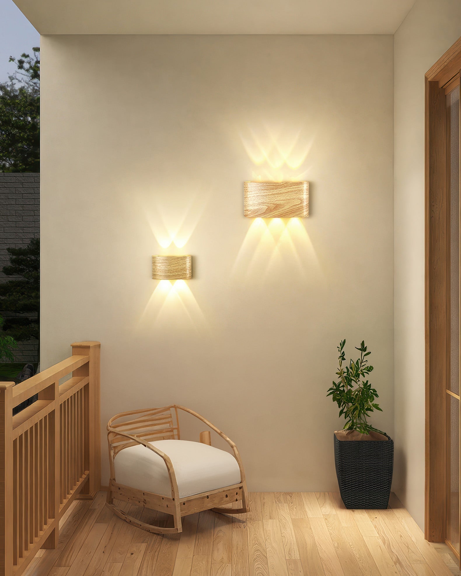 Lumina Woodgrain LED fali lámpa