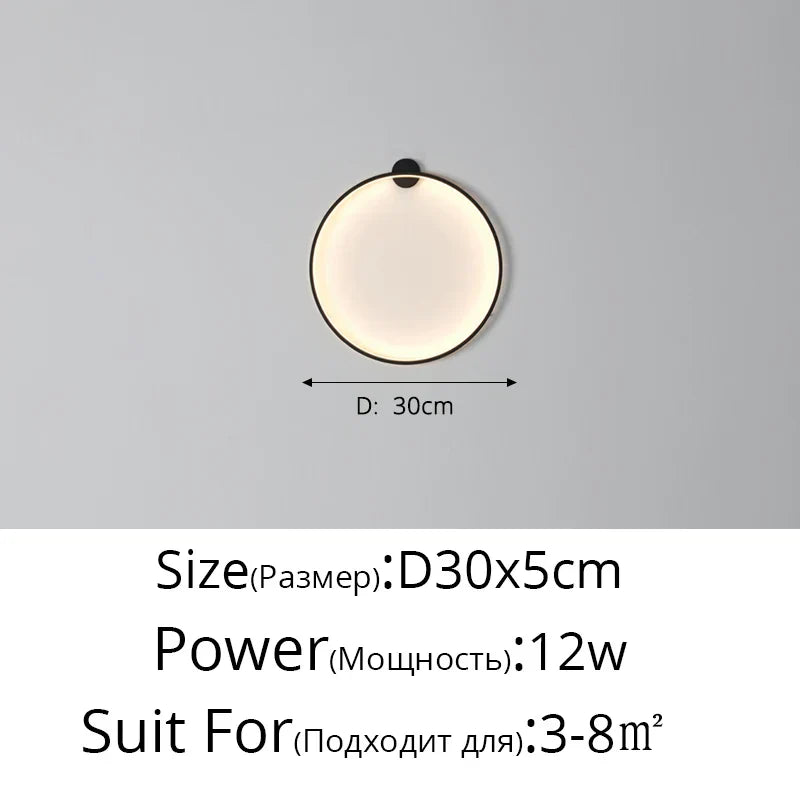 Hold LED fali lámpa – Modern fali lámpa hálószobába, nappaliba és előszobába