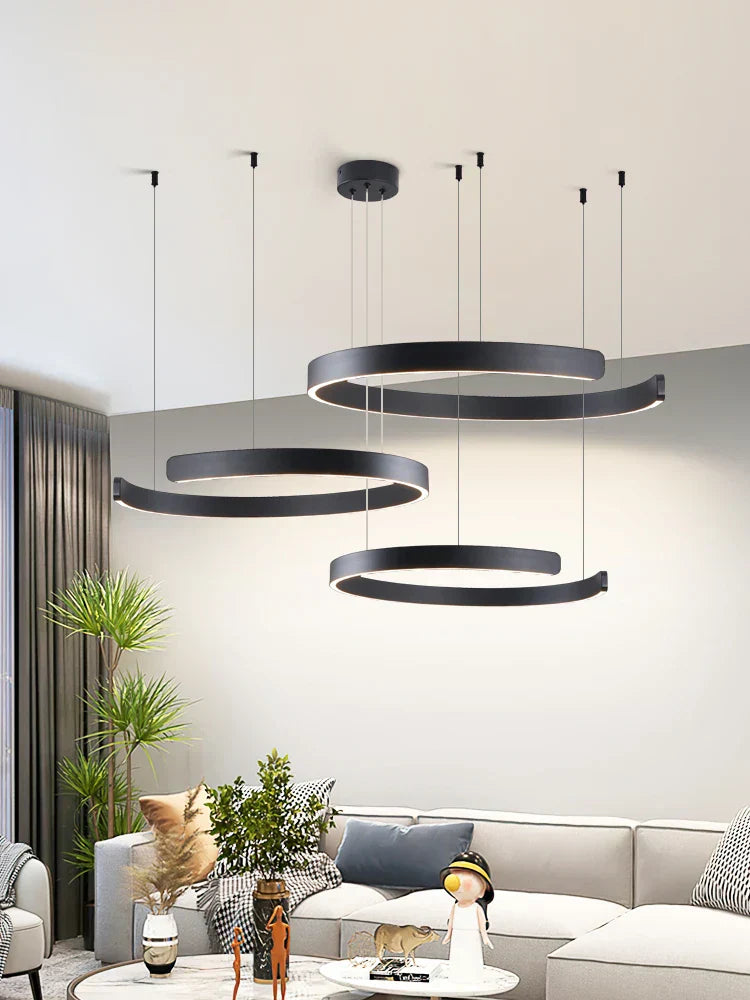 NordicGlow - Kerek LED csillár nappaliba