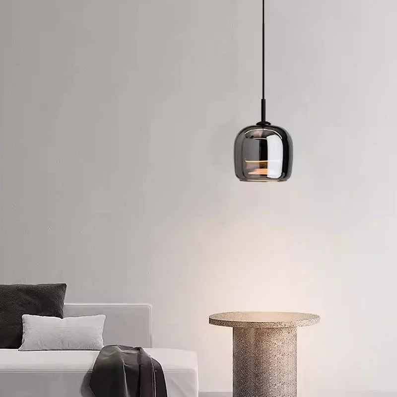 Nordic üveg LED függeszték – modern luxus csillár