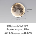 Moon LED Wall Light – Modern Wall Lamp for Bedroom, Living Room, and Hallway