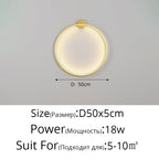 Moon LED Wall Light – Modern Wall Lamp for Bedroom, Living Room, and Hallway