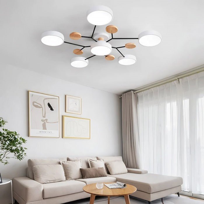 Skandináv mennyezeti lámpa - ágakból álló design, stílusos és fenntartható LED technológiával