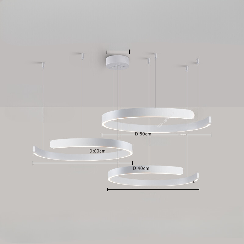 NordicGlow - Kerek LED csillár nappaliba
