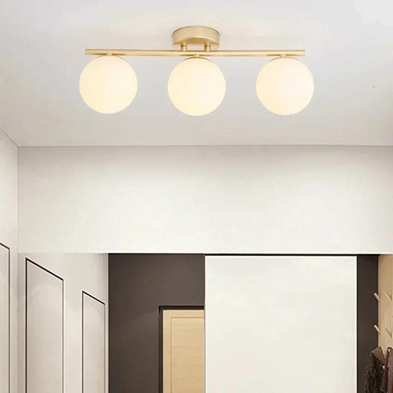 Nordic LED üveg mennyezeti lámpa – Elegáns fehér gömb minden térhez