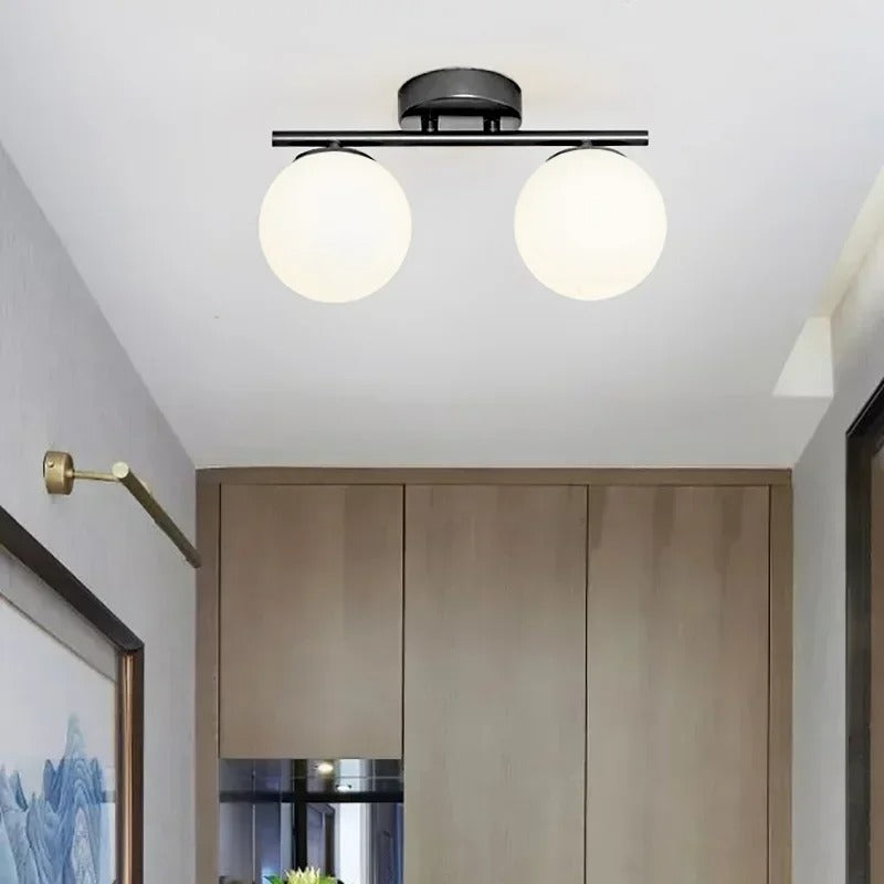 Nordic LED üveg mennyezeti lámpa – Elegáns fehér gömb minden térhez