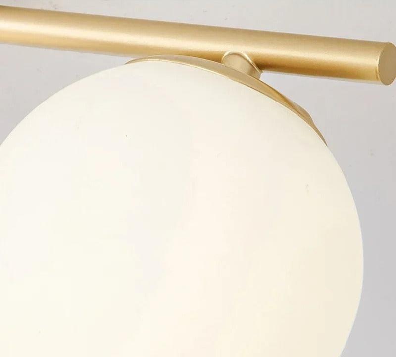 Nordic LED üveg mennyezeti lámpa – Elegáns fehér gömb minden térhez
