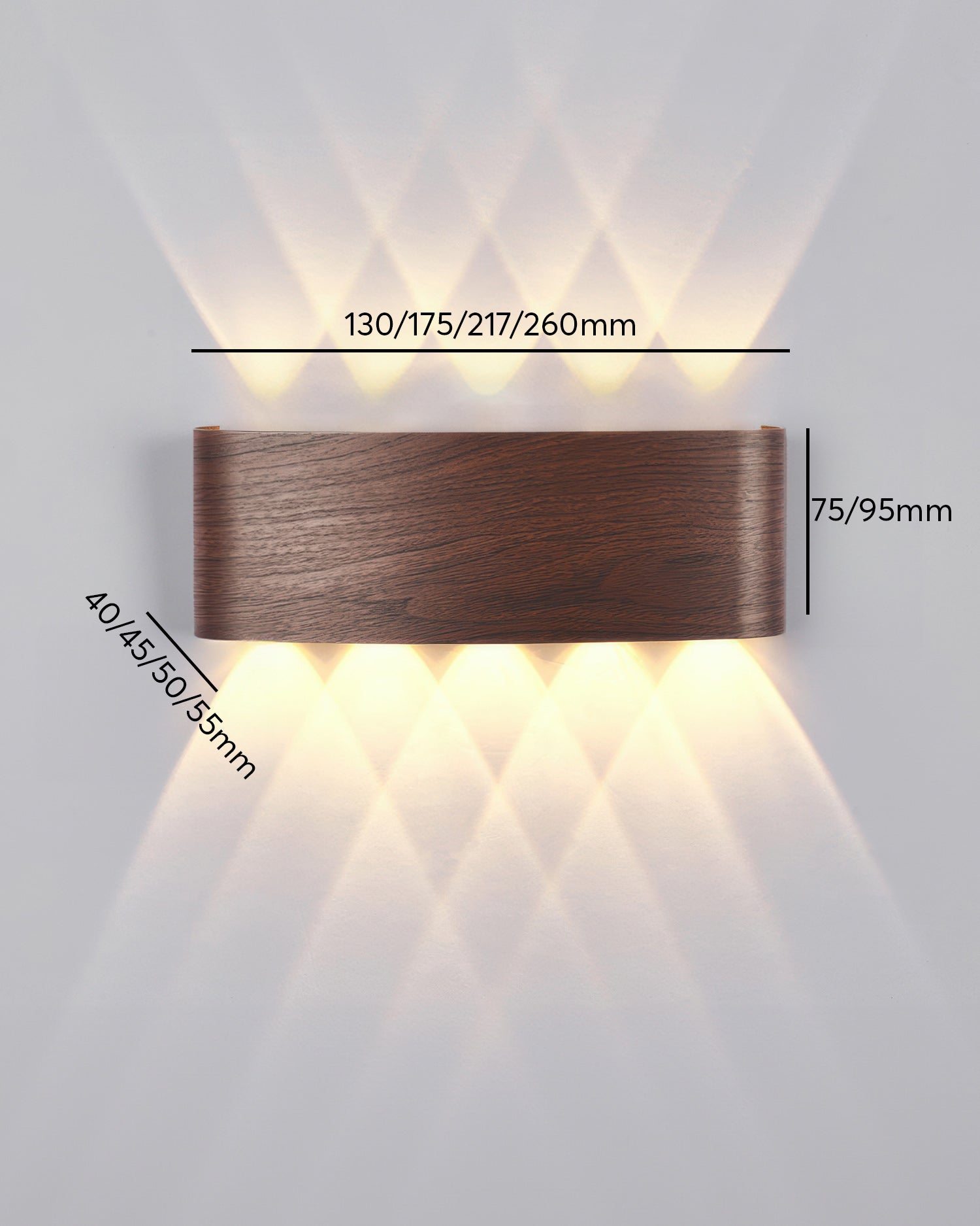 Lumina Woodgrain LED fali lámpa