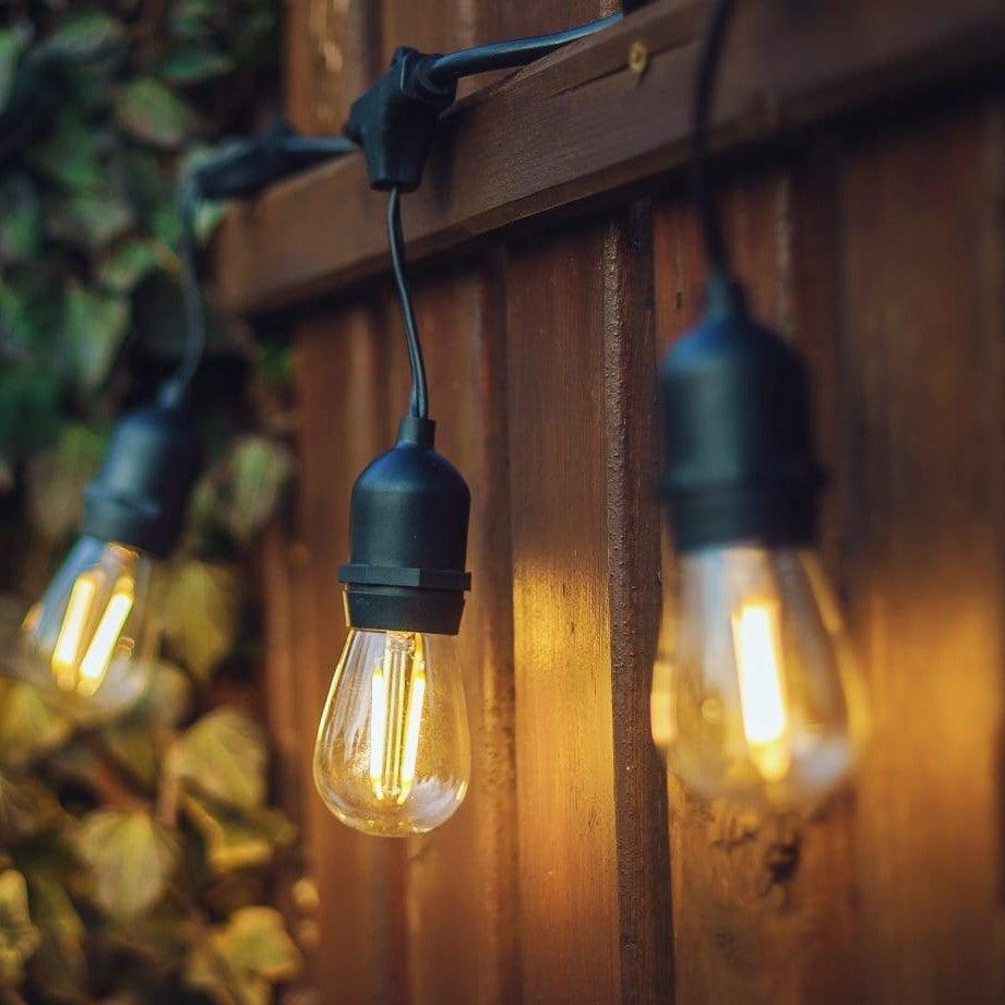 LED csatlakoztatható vízálló meleg fehér nagy teherbírású kültéri fényfüzér